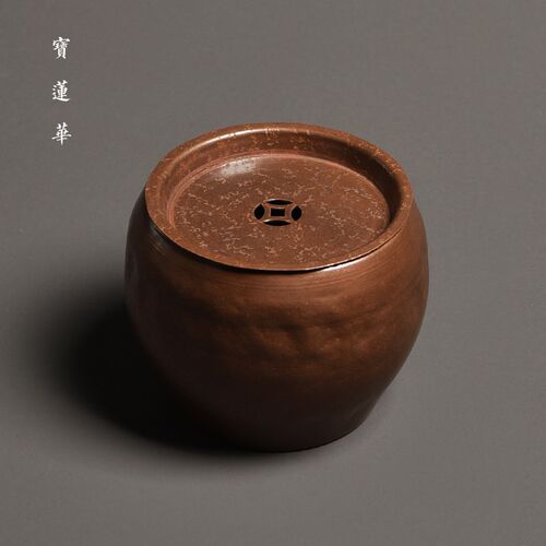 手工制大紫铜建j水 铜水盂大水洗茶洗 大茶渣斗烟灰缸茶道用具笔