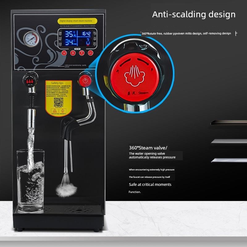 蒸汽水锅炉商业牛奶起泡不锈钢水锅炉咖啡奶茶店设备加热固定温度