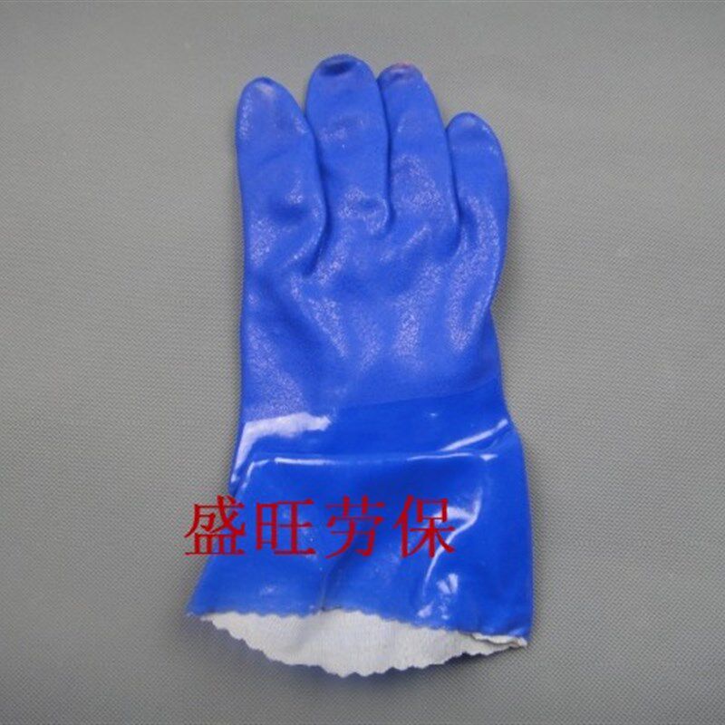 左右手998耐磨耐油防滑浸胶加厚型防水防油劳保海鲜水产手套