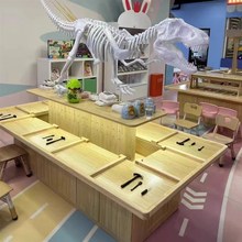 儿童乐园积木桌太空玩具沙盘摆摊家用商用手工游乐体验打谷场淘矿