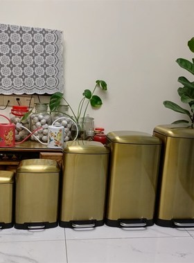 金色黑色白色喷漆,办公室,星级酒店,家用高尚脚踏垃圾桶