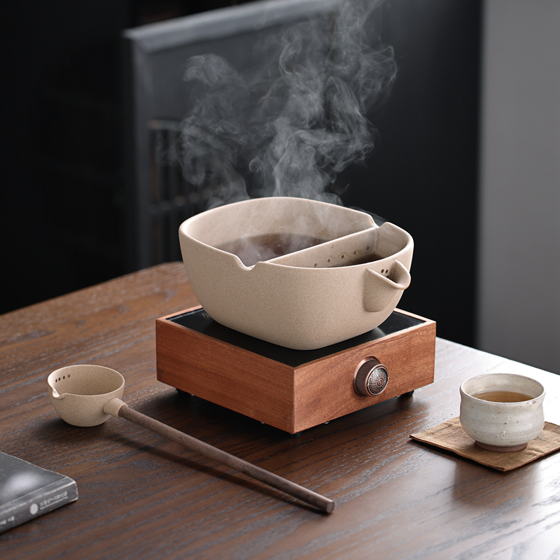 陶瓷煮茶器家用煮茶炉装黑晶炉茶具古法煮白茶普洱养生泡茶陶壶