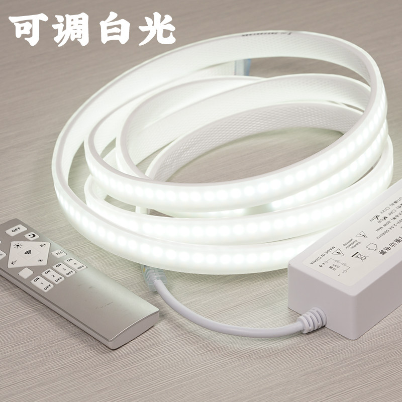 背景墙隐藏灯带色遥控变光电视柜卧室饰浪漫创意