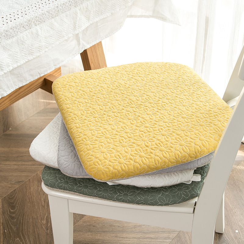 小新全棉椅子垫屁垫四季通用坐垫餐椅垫马蹄形护臀垫家用防滑