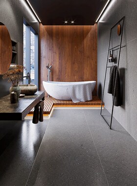 广东全瓷平面哑光仿水磨石瓷砖75z0*1500客厅餐厅地板砖灰色地砖