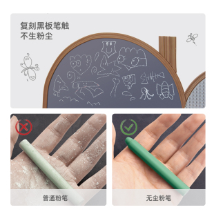 积木墙黑板墙二合一儿童磁性涂鸦白板画板家用玩具贴墙上的积木