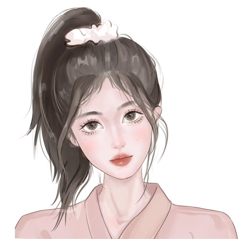 M精致韩系手绘头像定制约稿卡通情侣定制插画宠物真人物照片设计