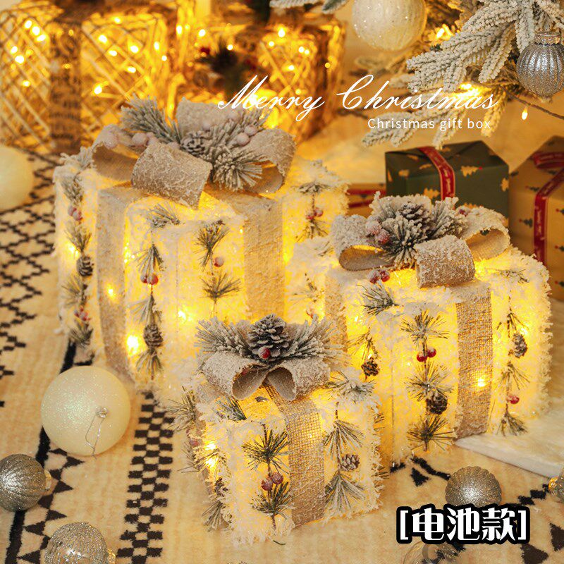 圣诞节装饰品氛围灯饰礼品布置树拍摄夜灯拍照道具小礼物礼盒铁艺,节庆用品/礼品,圣诞装饰品,淘宝优惠券,粉丝福利购,淘宝优惠卷