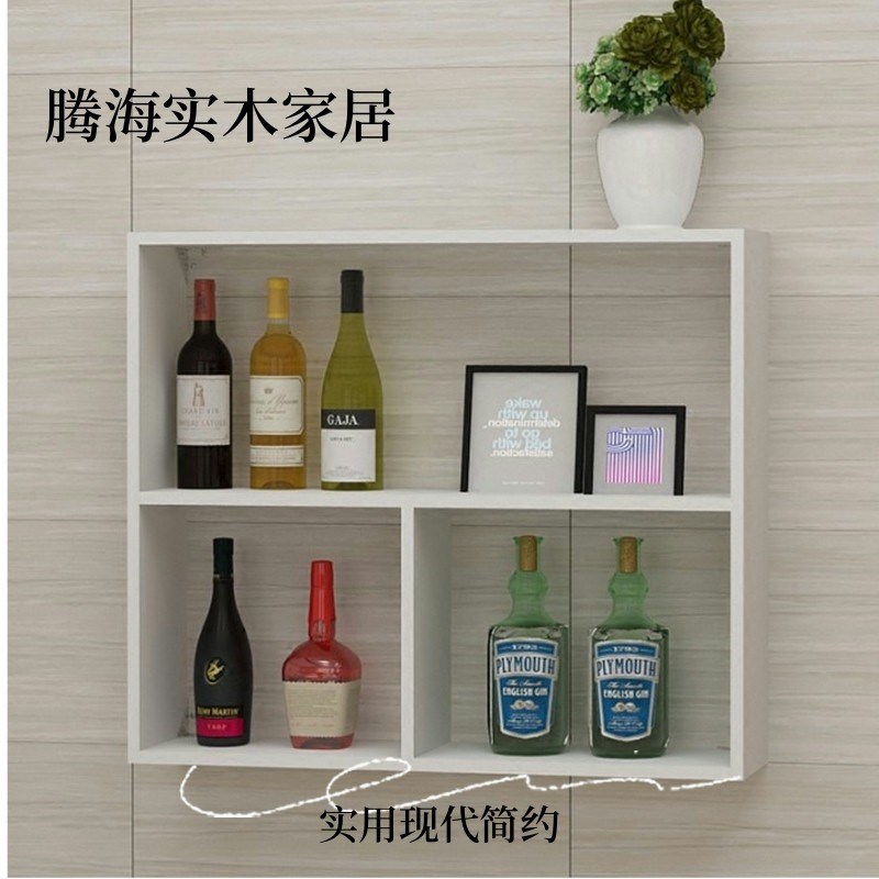 实木书架书柜墙面l花架挂架墙上隔板置物架客厅酒柜壁挂壁柜装饰