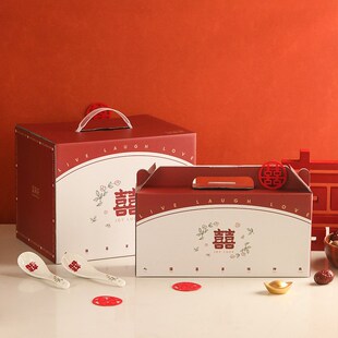 新婚礼物结婚送新人姐姐夫妇订婚物品女方闺蜜陪嫁姐妹餐具喜字用