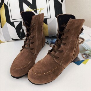 2025春季新款马丁靴女英伦风街拍百搭平底大码高帮女鞋网红ins潮