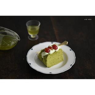 中式 芥埴 葵口平 盘陶瓷餐具 6.RGB寸 高温瓷 花碟 青5.5寸5