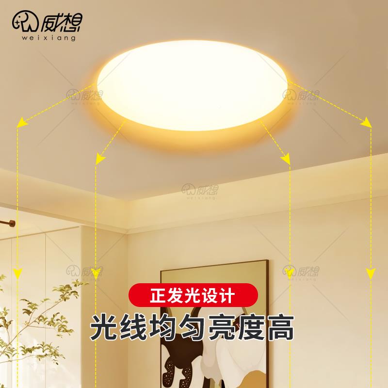 入嵌式月石膏超RL8068大筒灯智能调光客厅天花吸顶灯预埋无边框球