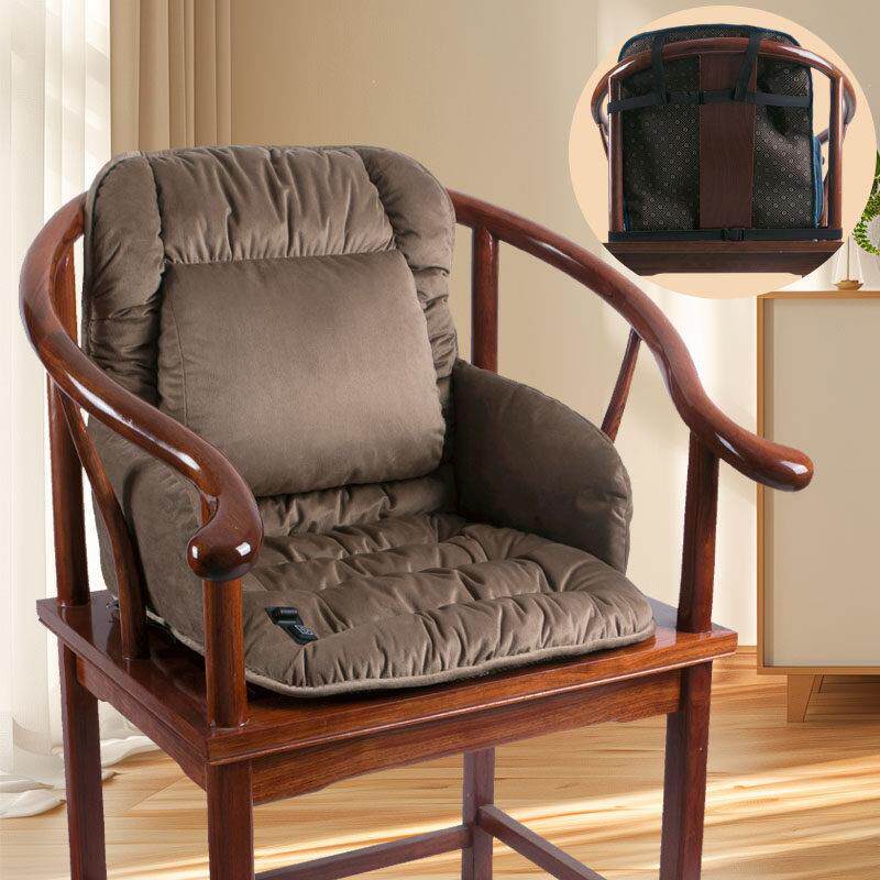 新中式红木沙发坐垫靠背一体实木椅子茶椅太师椅圈椅座垫护腰靠垫