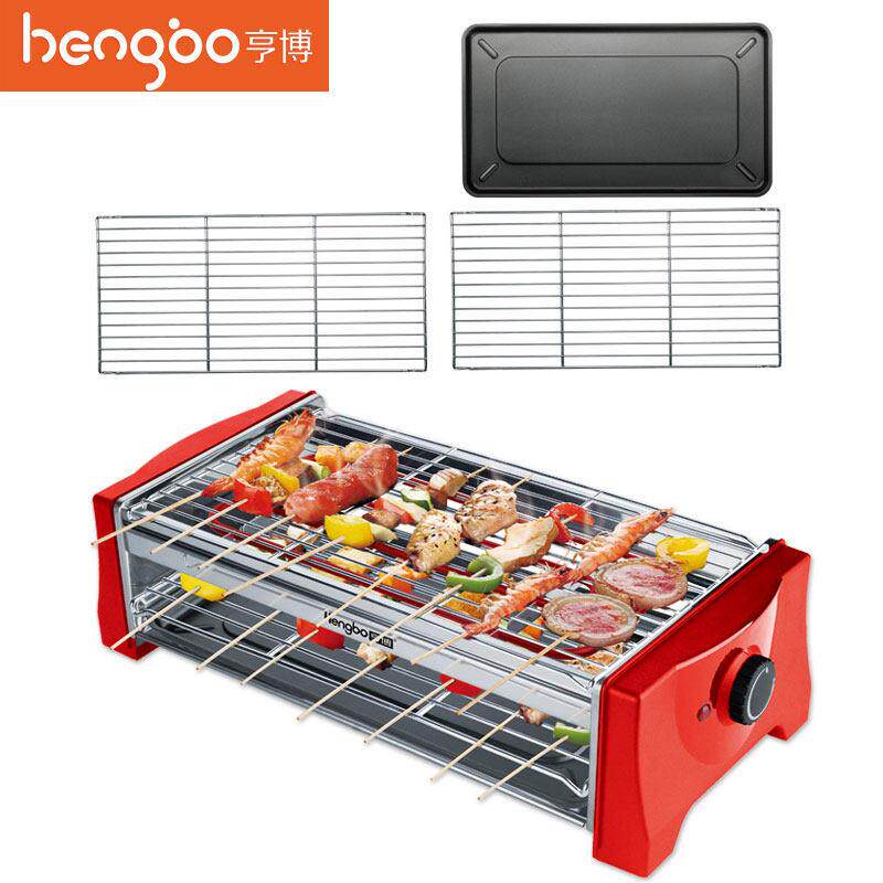 亨博电烤炉大号家用电烤肉机电烧烤架无烟不粘烤串烤肉炉