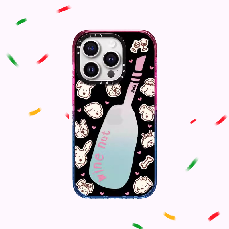 韩国CASETIF联名gula棉花糖微醺日常适用于苹果16promax壳iphone15plus新款14防摔13pro透明12保护11