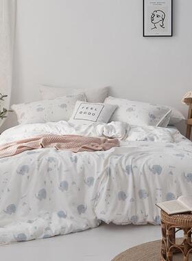 A类母婴级双层纱丨床上四件套全棉纯棉20245新款超柔软春夏季床品