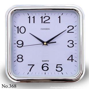12寸方形挂钟 常胜368款号 方形石英钟 创意礼品钟可定logo12 寸