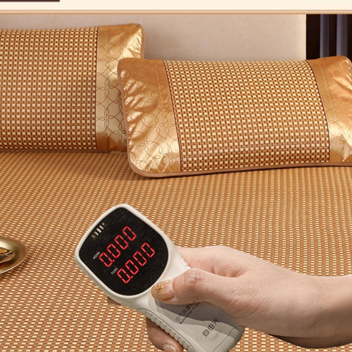 凉席学生宿舍单人床可折叠0.9米双面夏季藤席家用直筒冰丝席子