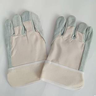 海员手套牛二层半皮加托防油耐磨造船厂电焊扎铁拉缆干活劳保