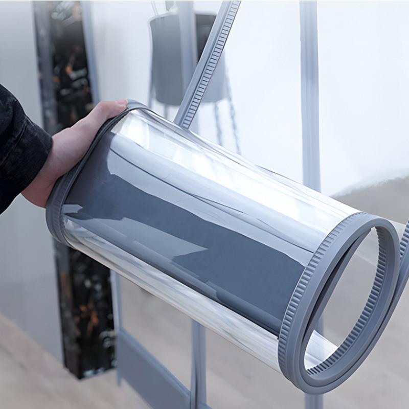 空调门帘透明挡风门帘子店铺商用塑料防冷气磁吸pvc商场透明帘子