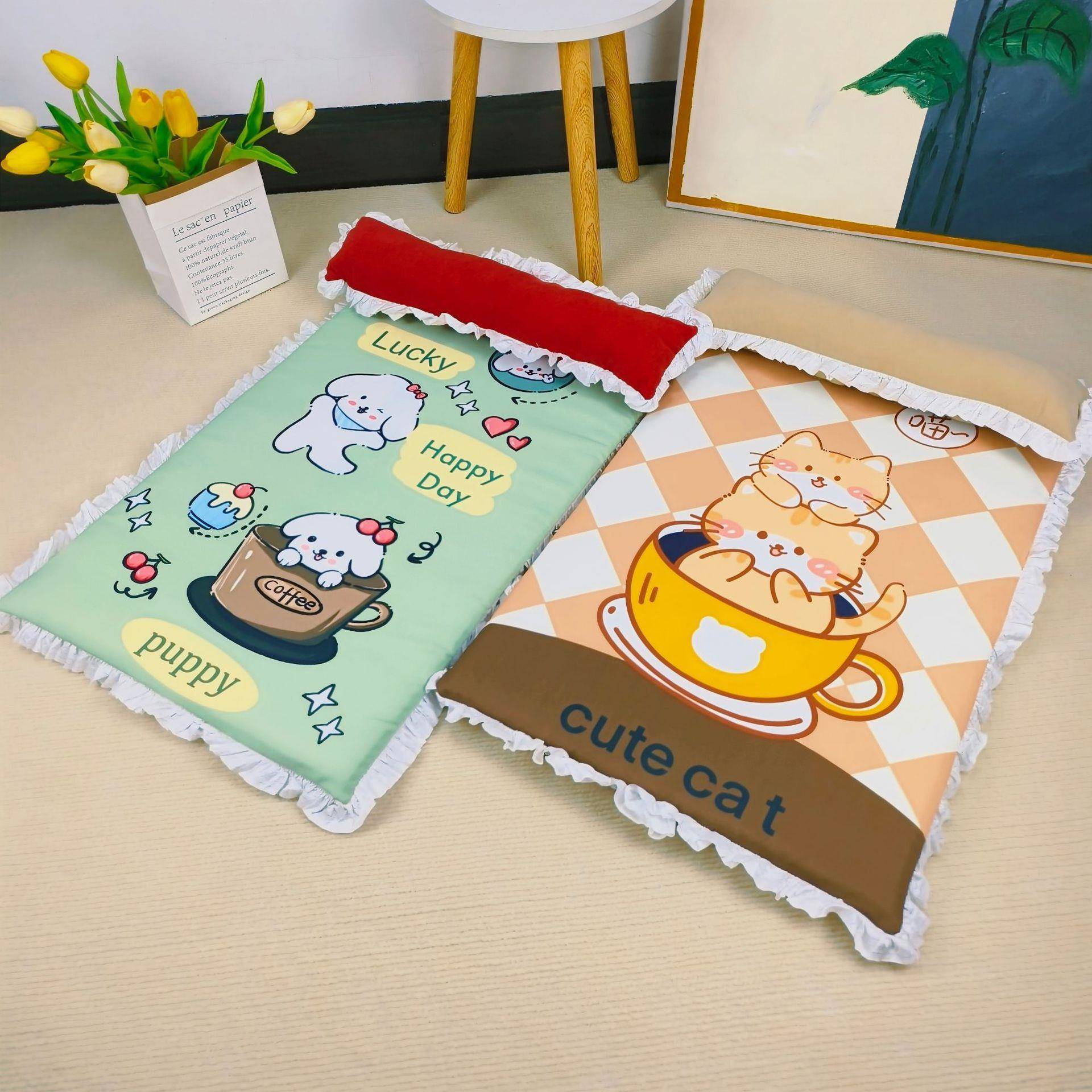 卡通宠物床可拆洗夏季宠物凉垫凉窝四季通用微防水猫窝耐抓咬狗窝