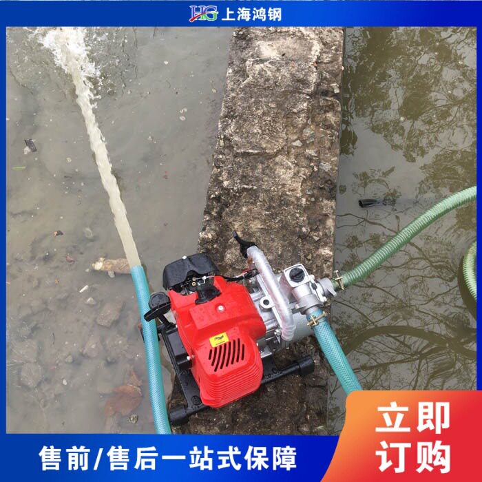 园林花草喷灌汽油水泵便捷抽水浇灌机小型便携式汽油抽水机