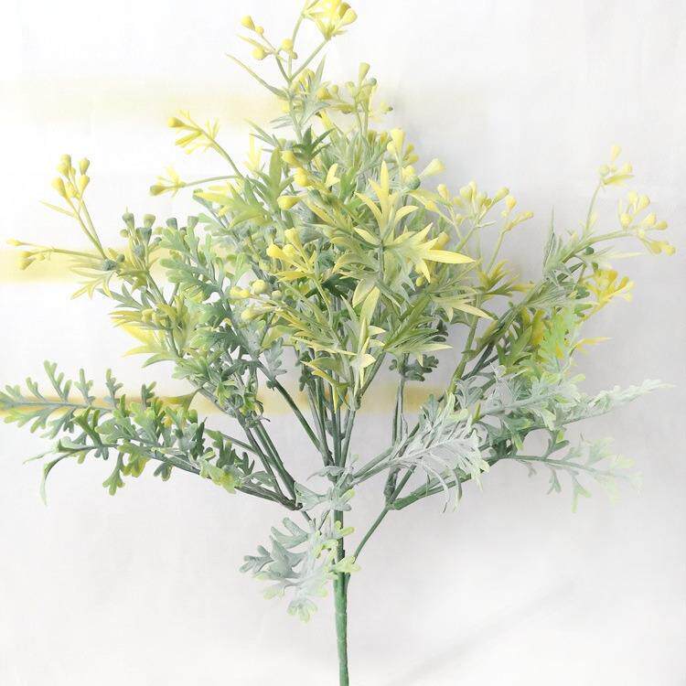 新叉粉富贵无花果新款现货装饰仿真小把花花艺工程装饰仿真花
