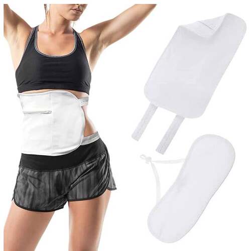 Castor Oil Pack两件套蓖麻油腰包防漏油可水洗重复使用护腰带