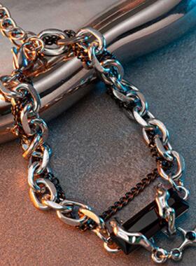 百搭手链星体缠绕情侣款小众高级感ins风潮流男女手饰钛钢材质