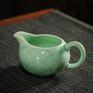 青瓷公平杯大饮茶机大容量茶海均匀茶杯单陶瓷功夫茶具配件