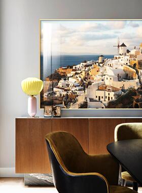 希腊圣托里尼岛城市风景装饰画客厅沙发背景墙画挂画卧室床头画