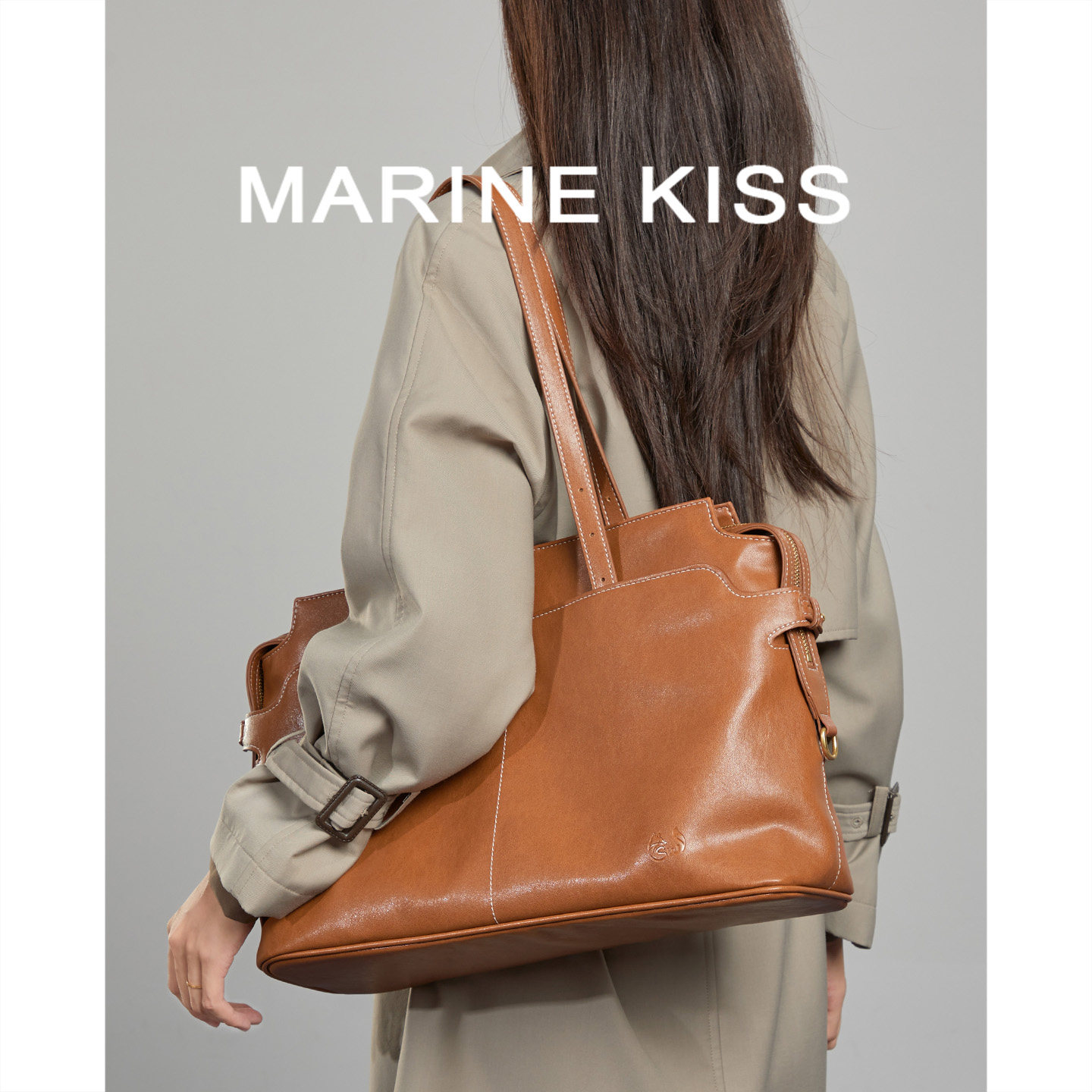 高级感腋下托特包女大容量通勤手提公文包单肩斜挎包电脑包双肩包