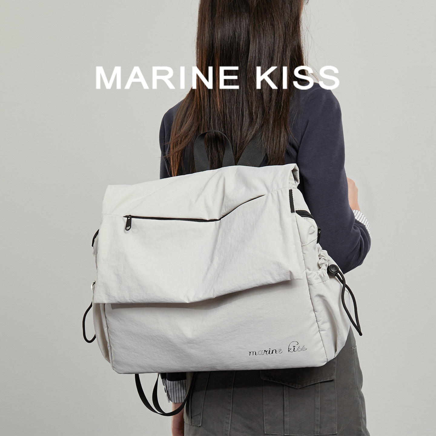 双肩包女大学生通勤电脑包男轻便旅行背包大容量托特包单肩斜挎包