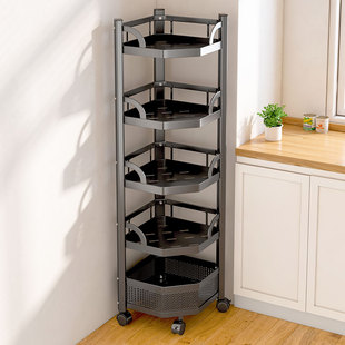 厨房锅架子置物架落地多层置x锅架多功能放锅架家用三角锅具收纳