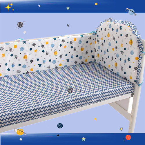 床围婴儿床床上用品新生儿宝宝防撞软包儿童拼接床护栏四季款纯棉