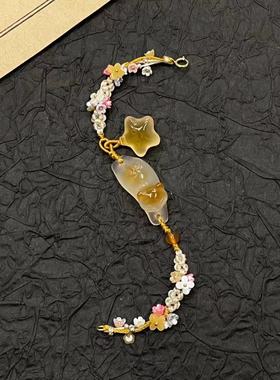 逐秋桂花树上猫编织手链2