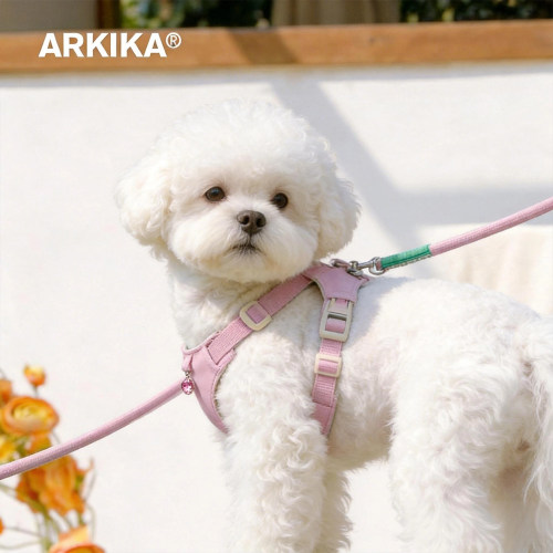 ARKIKA小狗狗胸背牵引绳小型犬遛狗泰迪马尔济斯比熊宠物背心式绳