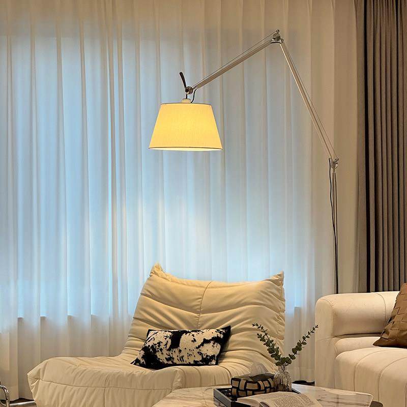 轻奢高级感客厅落地灯立式钓鱼灯卧室艺术书房阅读沙发旁氛围台灯