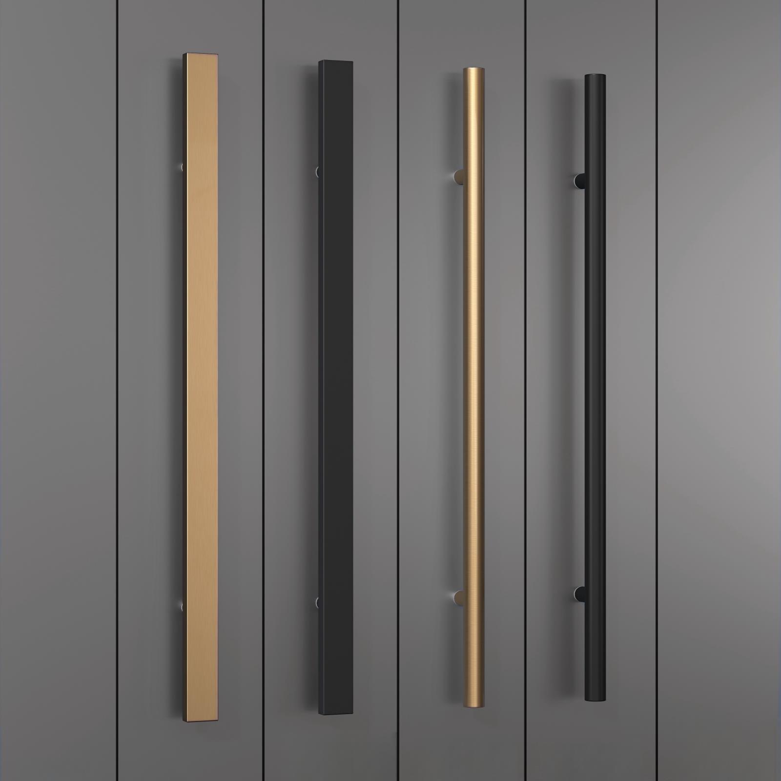 轻奢玻璃大门拉手会议室双开门拉手商铺酒店宴会厅推拉实木门把手