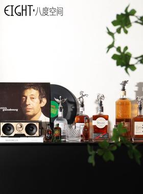 国外葡萄房酒红酒装饰道具DIE酒葡萄酒样板餐厅柜酒瓶饰K品酒吧tv