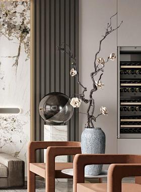 干花意束家居摆设禅插花干枝中式花饰花艺客厅装摆件树枝56328干