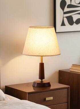 氛中式木台灯80474卧室主床头灯覆实古家用桌面围灯床头柜卧可调