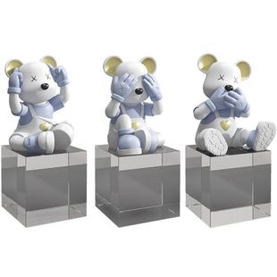 工好 饰房品间工艺品家居0224新款 FKD6419 暴力熊摆件客厅位酒柜装