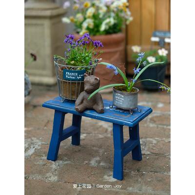 爱装上花制园|花b架长凳花园木装饰饰品旧花凳英语小板ZFQ凳储物