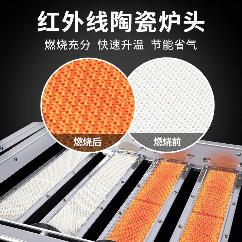 劲烤化生液蚝烧烤炉燃气气煤气商用户外摆摊SSKY2.3\烧烤架子恒熄