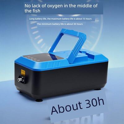 大瓦数交直流气氧泵型停电自启静音充电户ELD外打氧大泵鱼缸池氧