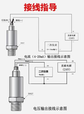 螺0杆空压机变频水泵压力送器气体感测变器进气-2ma精丰测4控2分