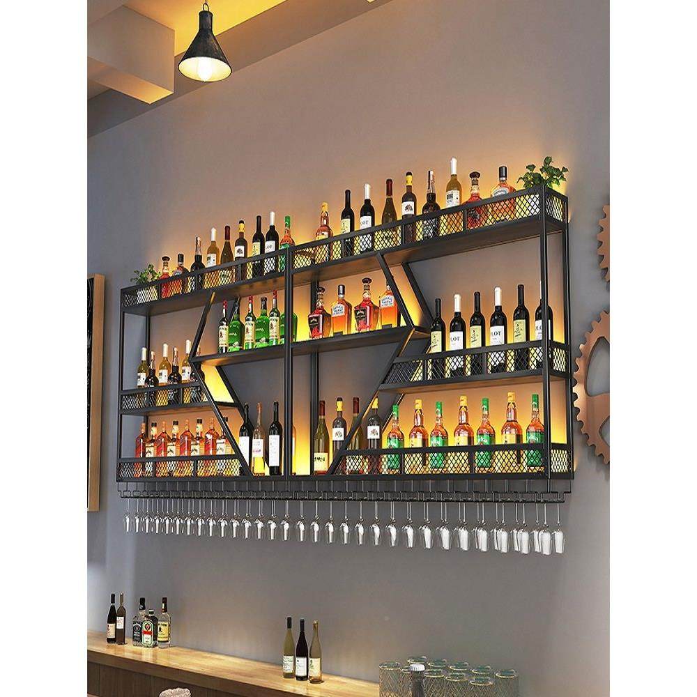 酒吧XJI酒吧酒墙壁背装饰红酒架装饰品架烧烤店挂酒壁架酒柜灯景,商业/办公家具,红酒架/柜,淘宝优惠券,粉丝福利购,淘宝优惠卷