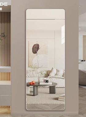 极简无框穿衣镜高清防爆衣镜壁挂式全关身镜用免打孔镜家16377试